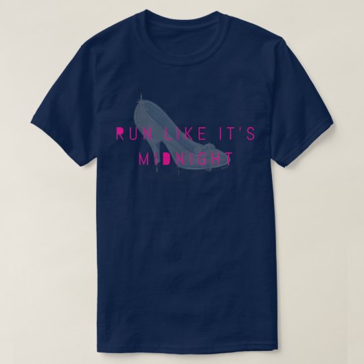 Run Like Its Midnight Princess Athletic Runner  T-Shirt (Design vorne)