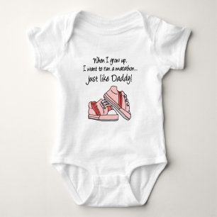 Run Marathon genau wie Daddy Baby Strampler