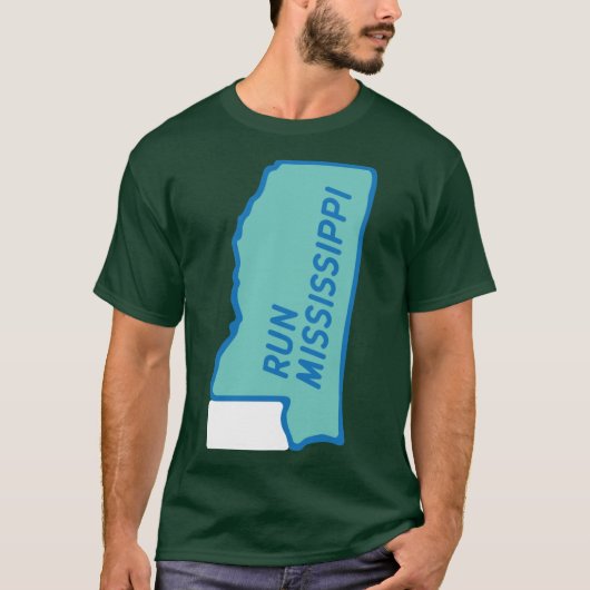 Run Mississippi 1 T-Shirt (Vorderseite)