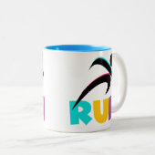 RUN Multi Zweifarbige Tasse (VorderseiteRechts)