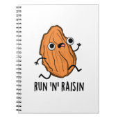 Run N Raisin Funny Food Puff Notizblock (Vorderseite)