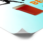 Run Now Beer Später - Funny Running Poster (Ecke)