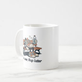 Run Now, Nap Later – Funny Fitness Gift for Runner Kaffeetasse (Vorderseite Links)