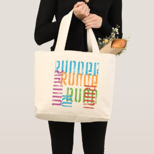Run Off Variety Runner themed Tote Bag Jumbo Stoffbeutel