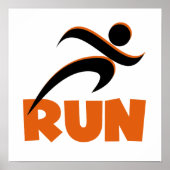 RUN Orange Poster (Vorne)