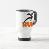RUN Orange Reisebecher (VorderseiteRechts)
