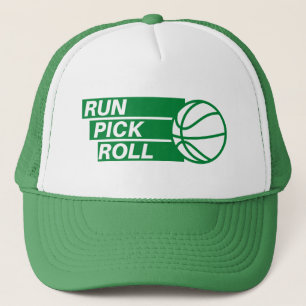 Run Pick Roll Basketball Court Hoopers Truckerkappe