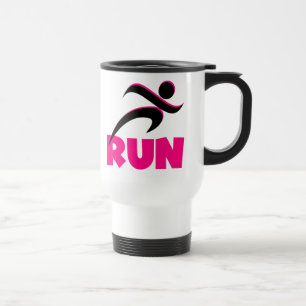RUN Pink Reisebecher