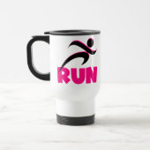 RUN Pink Reisebecher (Links)