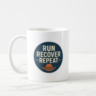 Run. Recover. Repeat. – Running Lifestyle Mug Kaffeetasse