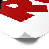 RUN Red Poster (Ecke)