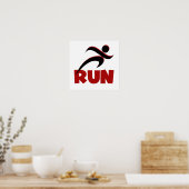 RUN Red Poster (Küche)