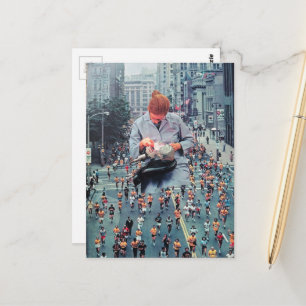 Run Run Der Zahnarzt Kommt Eine Surreale Collage  Postkarte