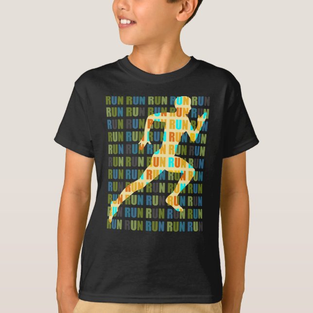 Run Run Run Run Run T-Shirt (Vorderseite)