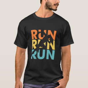 Run Run Run Run Run Vintage Running Geschenke für T-Shirt