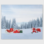 Run, Santa, laufe das Packpapier (Flach)