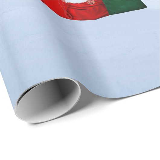 Run, Santa, laufe das Packpapier (Rolleneckpunkt)