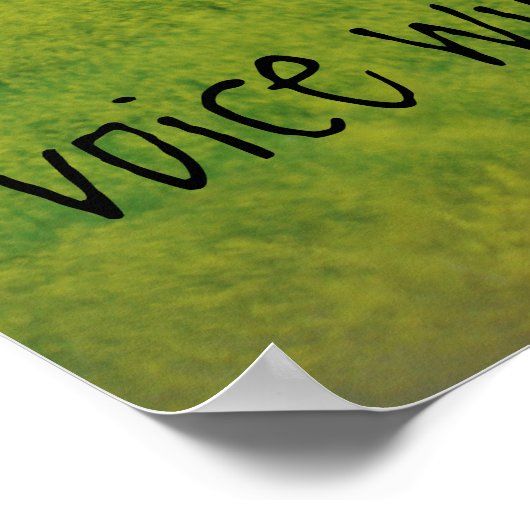 RUN - Schweigen der Stimme Inspiration CC POSTER (Ecke)