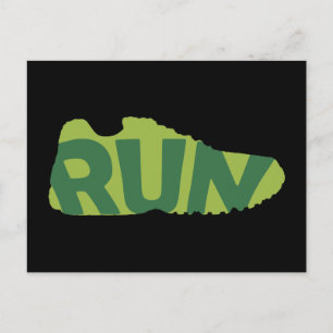 Run Shoe Postkarte