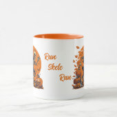 Run Skele Run Funny Halloween Tasse (Zentrum)
