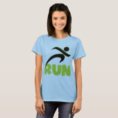 RUN Spring Green Fitness läuft T-Shirt (Vorne ganz)