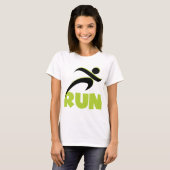 RUN Spring Green Fitness läuft T-Shirt (Vorne ganz)