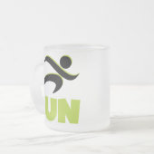 RUN Spring Green Mattglastasse (Vorderseite Links)