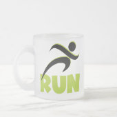 RUN Spring Green Mattglastasse (Links)