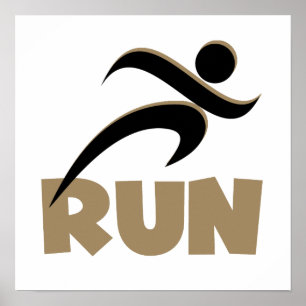 RUN Tan Poster