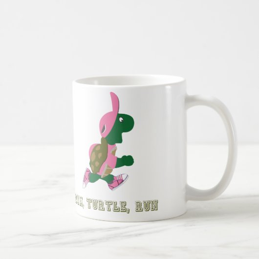 Run, Turtle, Run Kaffeetasse (Rechts)