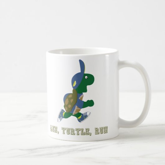 Run, Turtle, Run Kaffeetasse (Rechts)