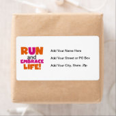 Run und Embrace Life Orange Pink (Insitu)