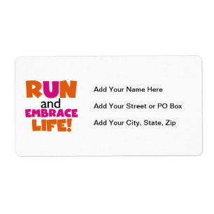 Run und Embrace Life Orange Pink