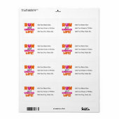 Run und Embrace Life Orange Pink (Vorne)