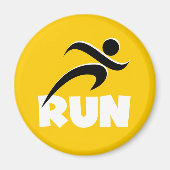 RUN White Magnet (Vorne)