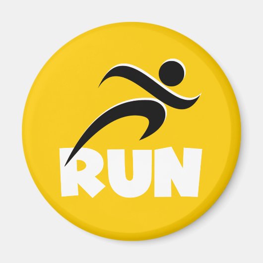 RUN White Magnet (Vorne)