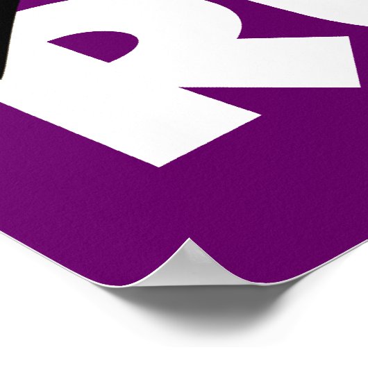 RUN White Poster (Ecke)