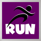RUN White Poster (Vorne)