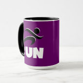 RUN White Tasse (Vorderseite Links)