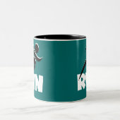 RUN White Zweifarbige Tasse (Mittel)