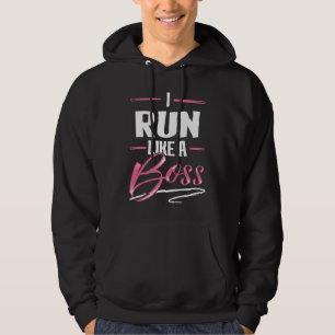 RUN wie ein Boss Lady Boss Girl Power Geschenk Hoodie