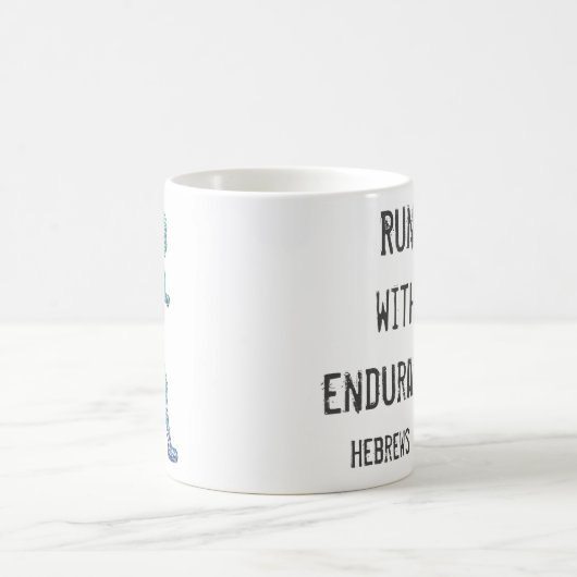 "Run with Endurance" Girl Runner Kaffeetasse (Mittel)