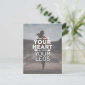Run With Your Heart Postkarte (Stehend Vorderseite)