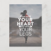 Run With Your Heart Postkarte (Vorderseite)