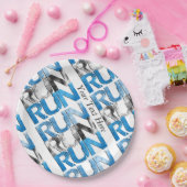 RUN x 3 Runners Pappteller (Party)
