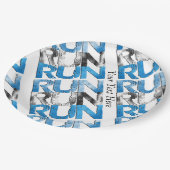 RUN x 3 Runners Pappteller (Schrägansicht)