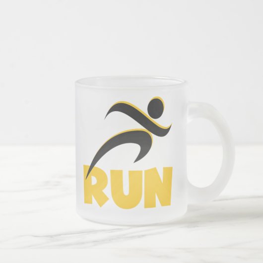 RUN Yellow Mattglastasse (Rechts)