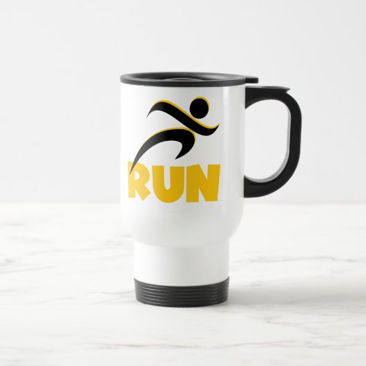 RUN Yellow Reisebecher (Rechts)