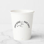 Run Your Own Race Motivational Quote Mug | Inspira Pappbecher (Rückseite)