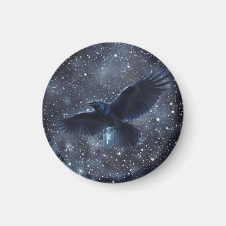 Runa Fehu y el Cuervo de Odín Magnet